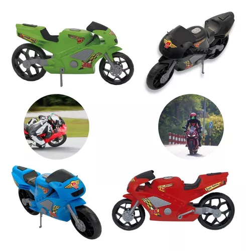 Moto Corrida Esportiva Super360 Brinquedo Criança Grande39cm