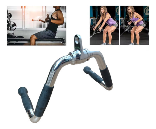Agarre De Polea Barra Remo Espalda Triceps Con Giro