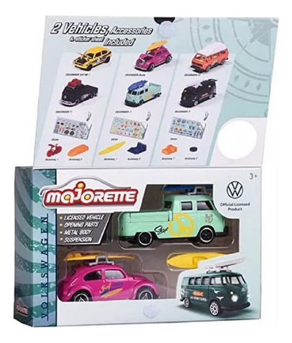 Majorette Volkswagen The Originals Set Autos Diecast 1:64 