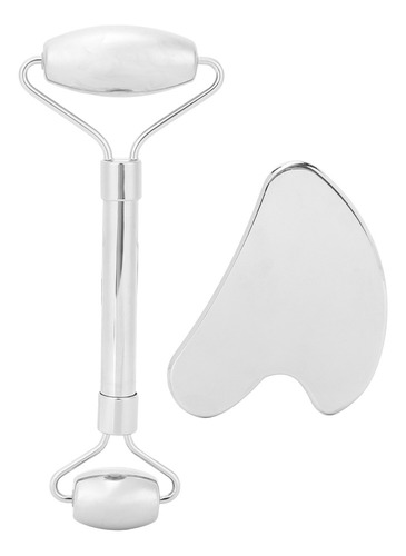 Zj Rodillo Facial De Acero Inoxidable Gua Sha Tool Face