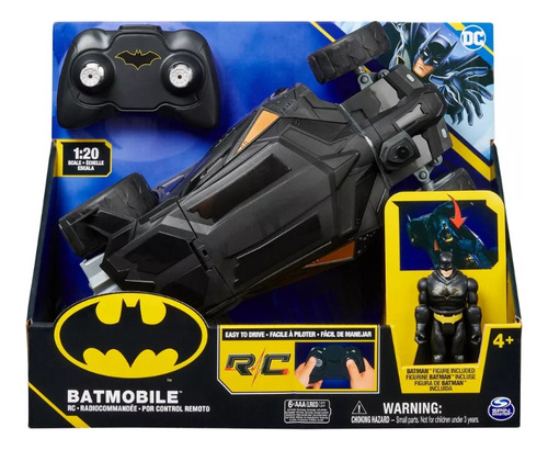 Batimobil  Radio Control A Escala 1:20 Con Figura De Batman 