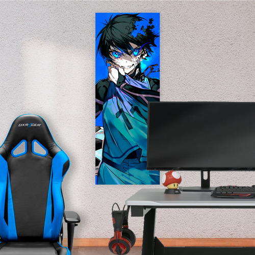 Cuadro Grande 30x80 Cm Blue Lock Isagi Animeras