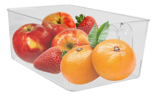 Cesta Organizador Alimentos Con Asa 30x17.5x11cm Plastico