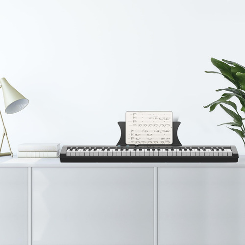 Teclado Eléctrico Portátil De 61 Teclas Con Altavoces Integr Negro - No Set