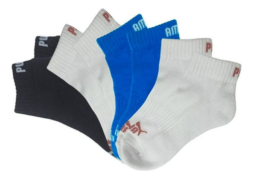 Puma 4 Pares Tines Cortos Deportivos Niños Originales