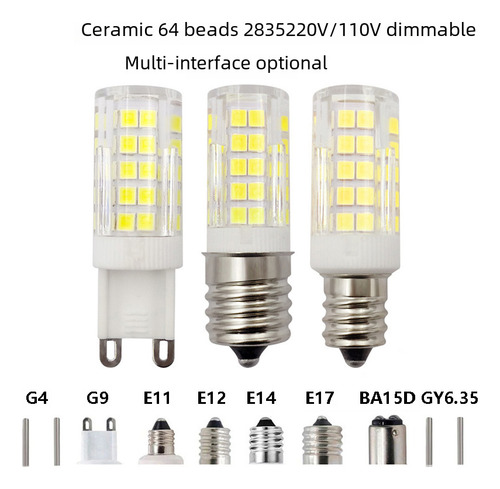 Lámpara Led De Maíz Ba15d, 110 V, Color Blanco Frío, 7, Cerá