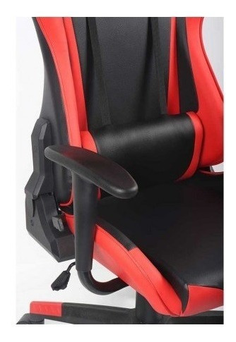 Imagen 4 de 10 de Silla Gamer Cabrera Tukasa Roja Con Negro Con Cojines Nueva