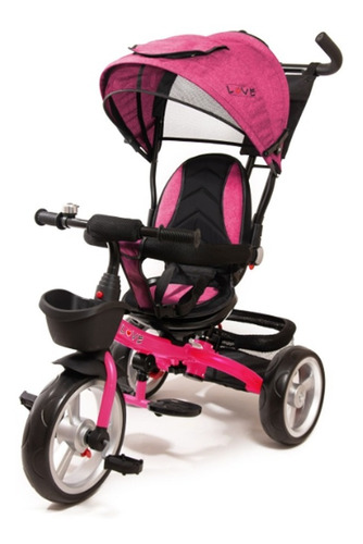 Triciclo Infantil Bebe Asiento Manija Direccional Gira 360