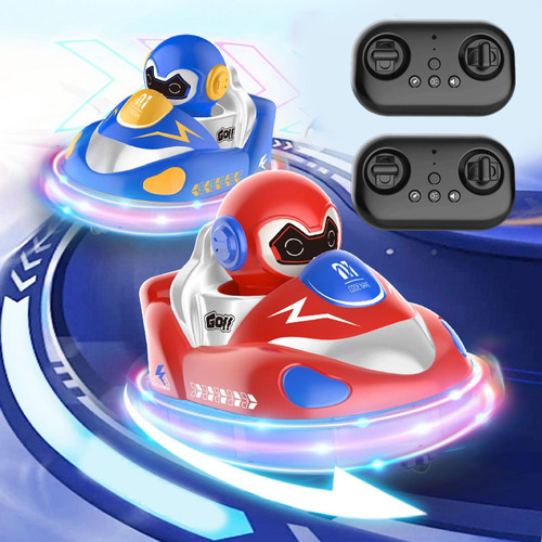 Coche Eyector Rc, Coche De Dibujos Animados Rc, Azul Y Rojo