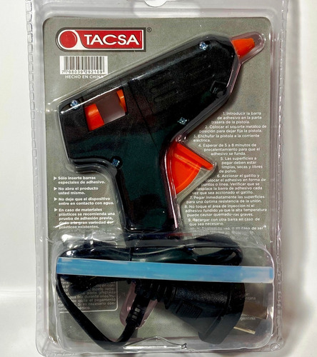 Pistola Aplicadora De Adhesivo En Barra Hotmelt 10w -tacsa-