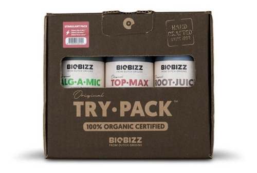 Try-pack Stimulant 3x250ml Cultivo Indoor Orgânico - Biobizz