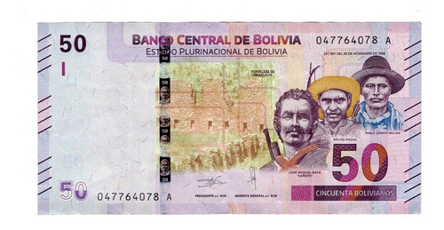 Bolivia - Billete 50 Bolivianos - 047764078 A