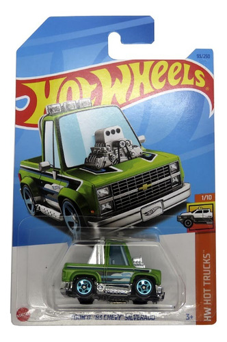 Chevy Silverado Tooned Green Hot Wheels (93)