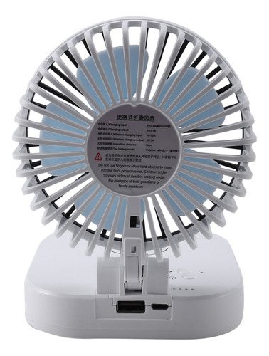 5000mah Usb Small Fan Wireless Charger Charging Treasure Fan