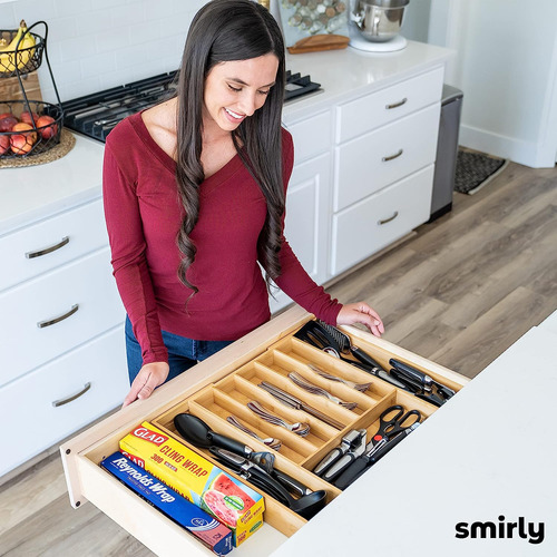 Organizador De Cubiertos Smirly 8 Compartimentos