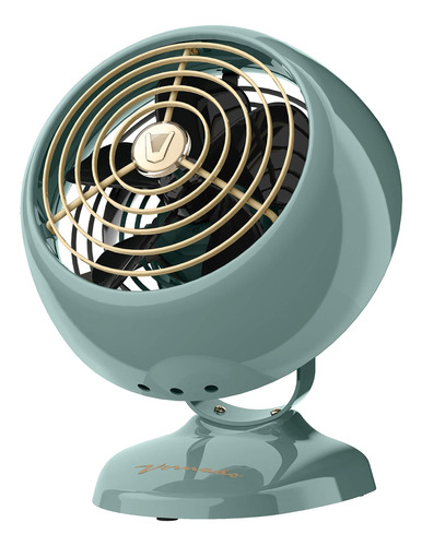 Ventilador De Escritorio Vfan Diseño Clasico Verde