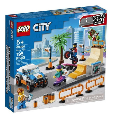 Imagem 2 de 4 de Blocos de montar Lego City Skate park 195 peças em caixa