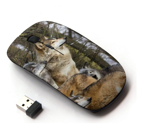 Koolmouse [ratón Inalámbrico Óptico 2.4g] [wolf Pack Winter