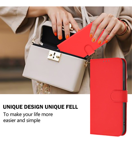 Funda Para Samsung Galaxy A34/a35/a36, Cartera De Piel, 18 Colores, Función Atril, Carga Inalámbrica, Piel Mate