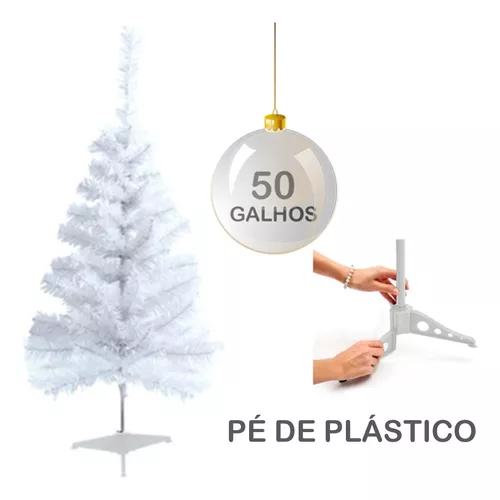 Árvore De Natal Branca 60cm 50galhos - FESTAS SAZONAIS, *FESTA