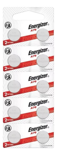 Pack 10 Pilas Pila Energizer Ag13 Lr44 A76 