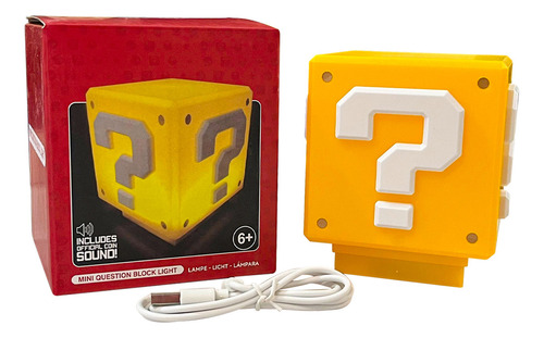 Lampara Super Mario Bros Luigi Peach Bowser Toad Donkey Kong Estructura Amarillo Pantalla Amarillo