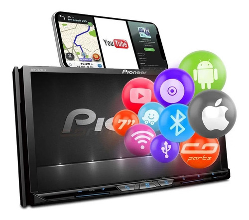 Dvd Pioneer Avh-z9280tv Bluetoothgps Espelhamento Automotivo