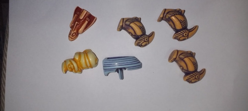 Coleção Com 6 Totens Kinder Ovo Anos 90 Raridade (Usado)