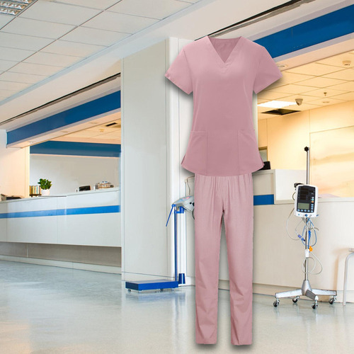 Conjunto De Uniformes De Enfermería Transpirables Para Mujer
