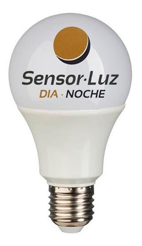 Imagen 1 de 10 de Lampara Led 11w Fotocelula Sensor Luz Dia Noche