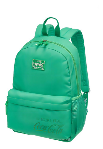 Mochila Notebook Juvenil Coca-cola Flat Menta