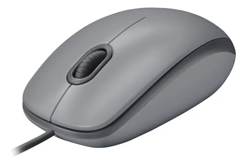 Mouse Com Fio Usb M110 Silencioso Cinza Logitech