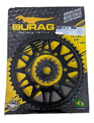 Kit Coroa Pinhão Triumph Tiger 800 2011-2016 16/50 525 Durag