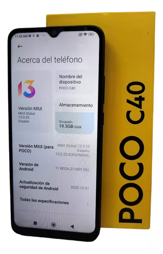 Celular Xiaomi Poco C40 3gb 32gb Negro