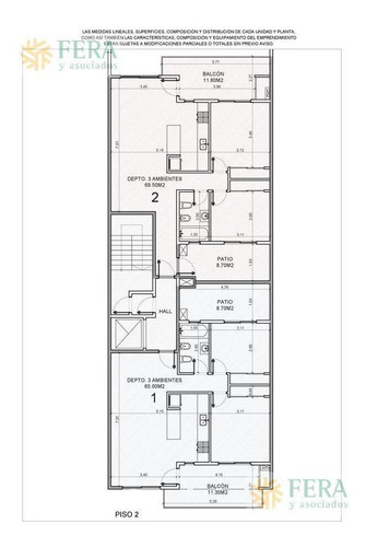 Venta De Departamento 3 Ambientes Con Patio Y Cochera En Wilde (24585)