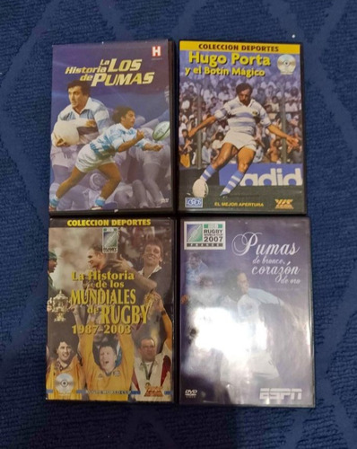 Lote De Dvds De Rugby, Los Pumas, Hugo Porta!! (Usado)