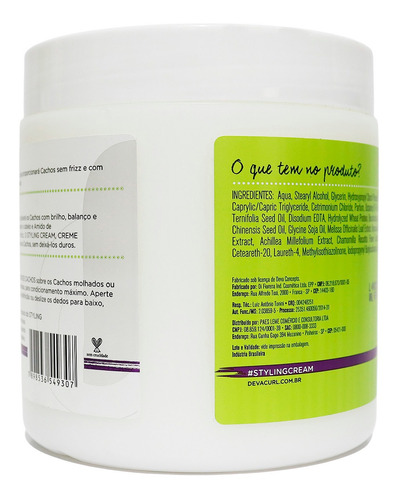Deva Curl Styling Cream - Creme Modelador 500g