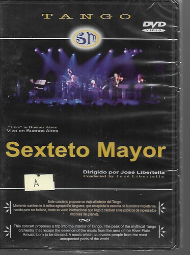 Sexteto Mayor Jose Libertella Vivo En Buenos Aires Dvd New 