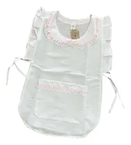 Comprar Pechera Poncho Escolar Nena Uniforme Colegio Blanco
