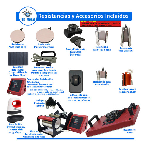 Combo De: 8 En 1 A: 11 En 1 Sublimacion 50 Regalos Y Mas!!!