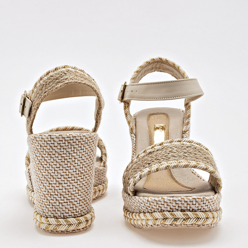 Ivannep Sandalia Para Mujer Beige Cod 132307-e