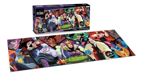 Imagen 1 de 3 de Puzzle 1000 Pzas Villanos Disney Rompecabezas Personajes Edu