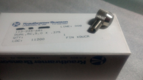 Transductor Doble Elemento Ultrasonido 5mhz .375 (Usado)