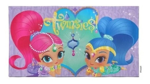 Toallon Infantil Piñata 100 % Algodon Personajes 70x130 Shimmer & Shine