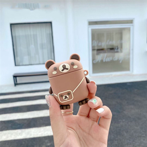AirPods 1/2 De Red Bulldog Compatibles Con Apple, Dibujos An