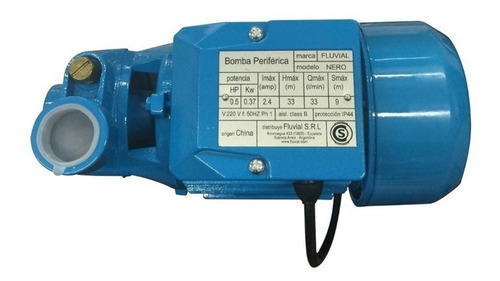 Bomba Periferica Fluvial Nero 1/2hp Turbina Sin Interes