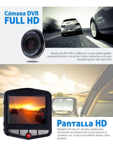 Imagen 3 de 5 de Camara Dvr Grabador Para Automovil Full Hd Gt300 Envio Grati