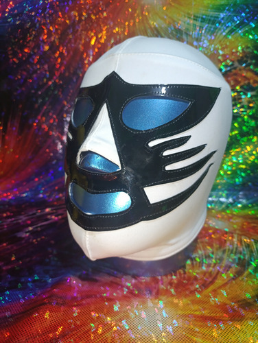Mascara Luchador Tigre Canadiense Semiprofesional Blanco