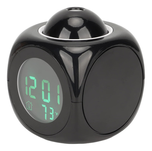 Despertador Digital Reloj Alarma Proyector Luz Despertadores Color Negro