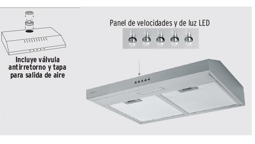 Campana Extractora Acero Inoxidable Foset 60 Cm Came-60
